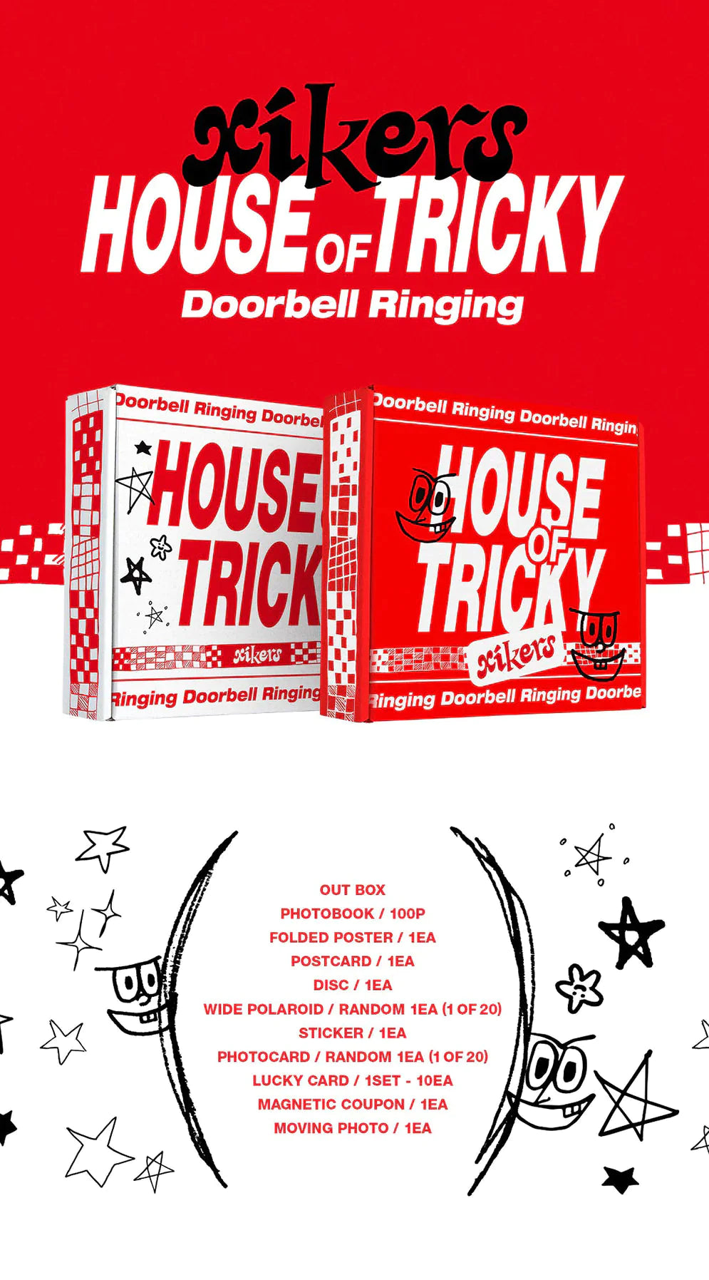 XIKERS - HOUSE OF TRICKY DOORBELL RINGING (1ST MINI ALBUM) SIGNED Nolae