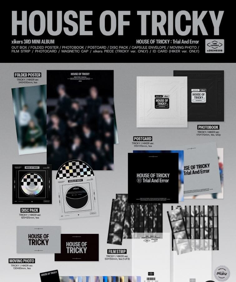 XIKERS - HOUSE OF TRICKY : TRIAL AND ERROR (3RD MINI ALBUM) LUCKY DRAW Nolae