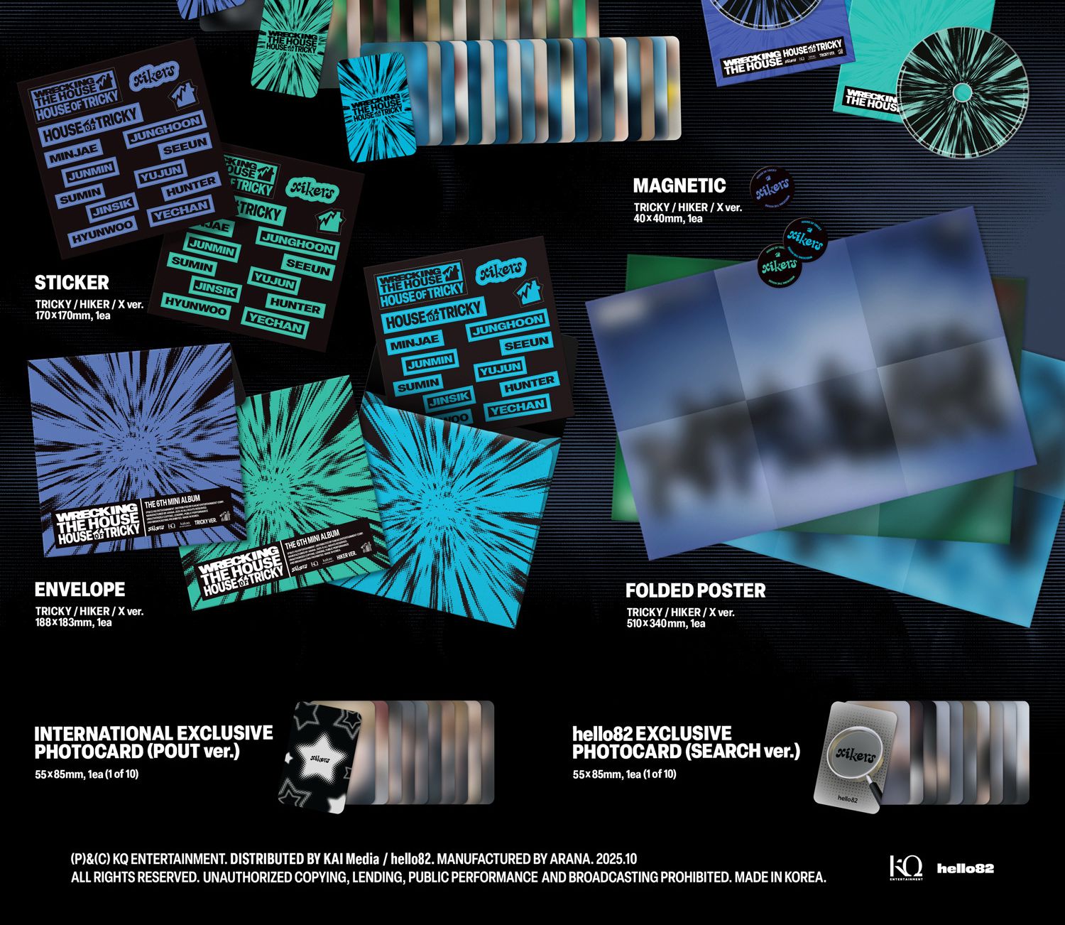 XIKERS - HOUSE OF TRICKY : WRECKING THE HOUSE (HELLO82 EXCLUSIVE SIGNED) Nolae