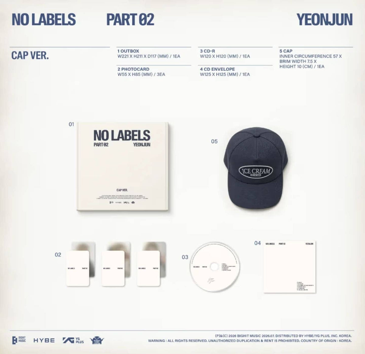 YEONJUN (TXT) - NO LABELS: PART 02 (CAP VER.) Nolae