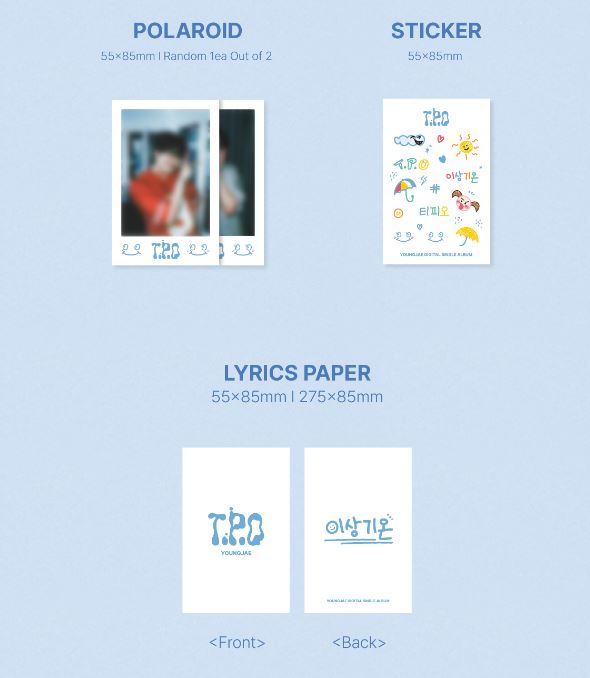 YOUNGJAE (GOT7) - T.P.O (DIGITAL SINGLE ALBUM) PLVE ALBUM Nolae