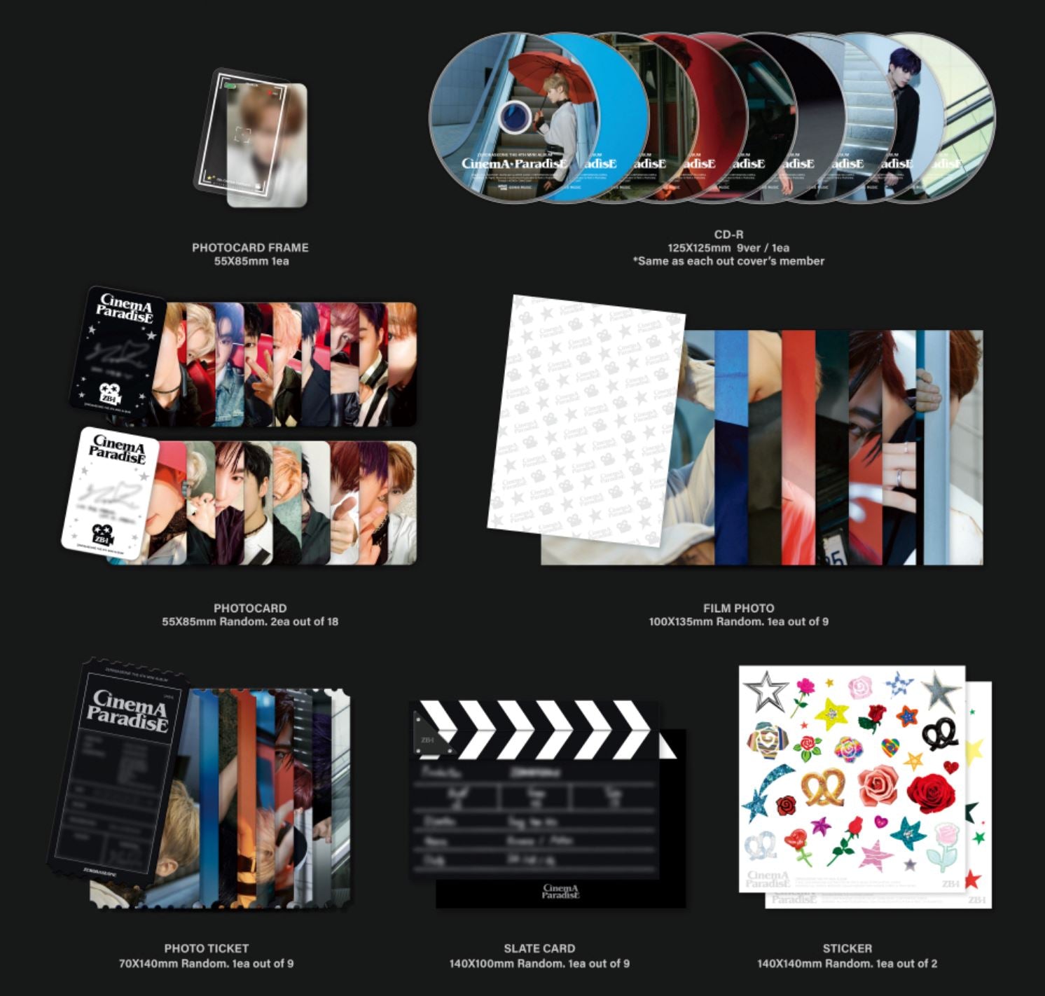 ZB1 - CINEMA PARADISE (THE 4TH MINI ALBUM) DIGIPACK VER. Nolae