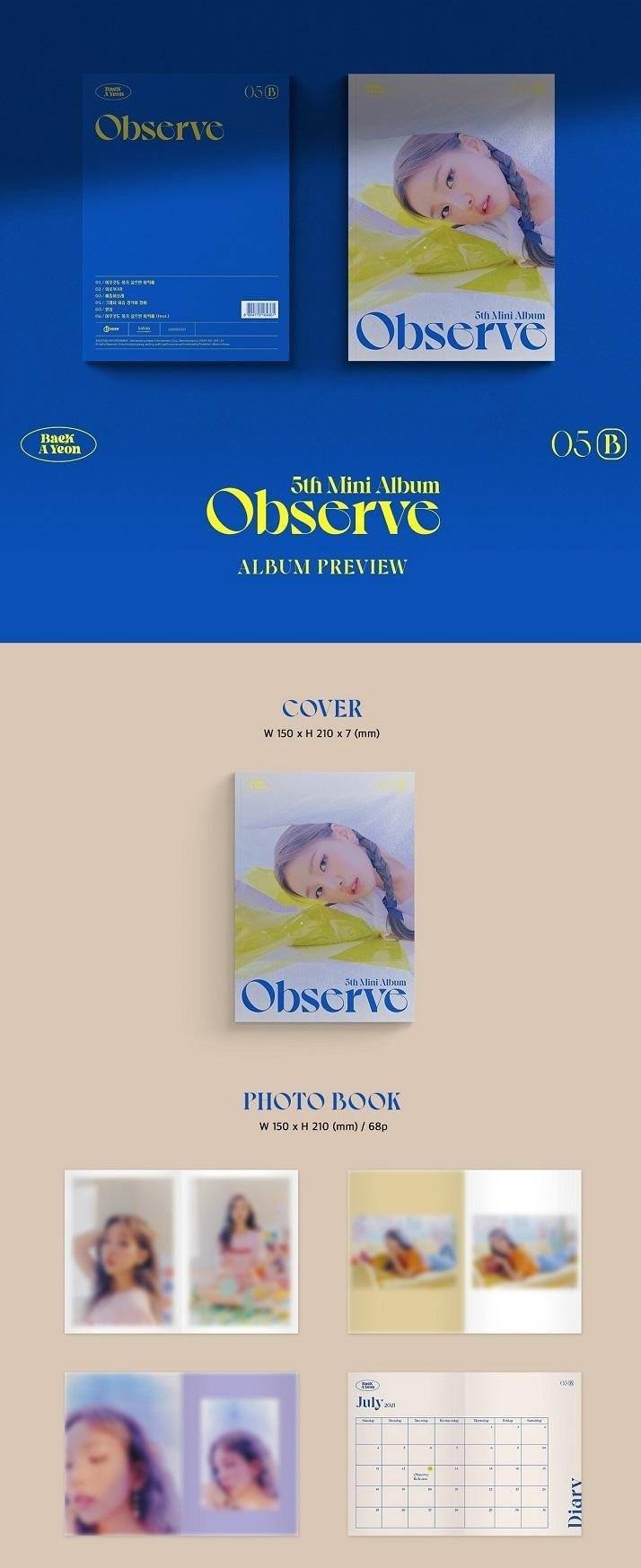 Baek A Yeon - 5th Mini [Observe]