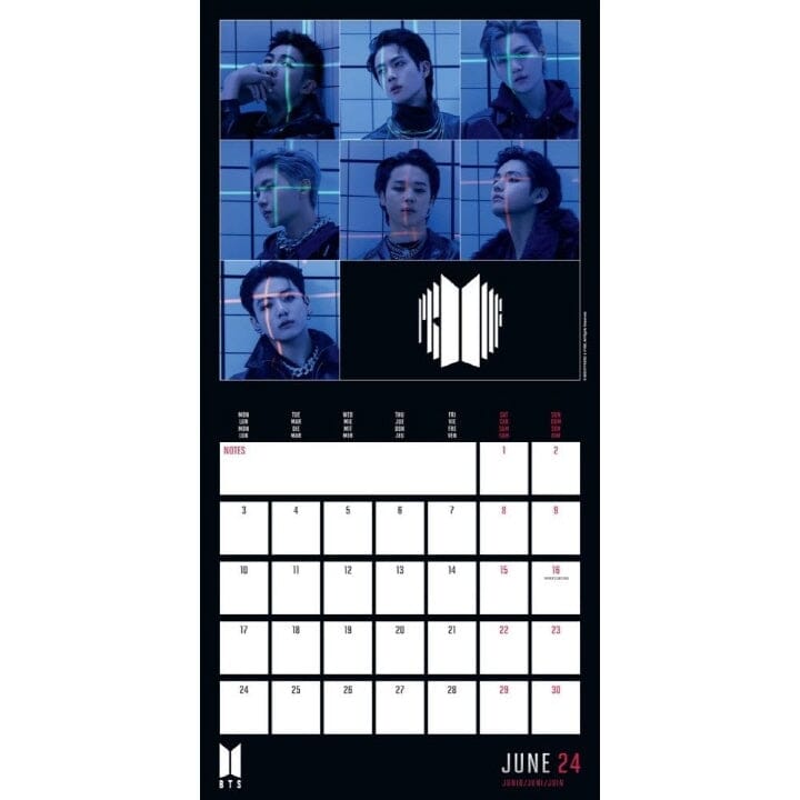 BTS – Wall Calendar 2024 (Limited Edition) Nolae Kpop