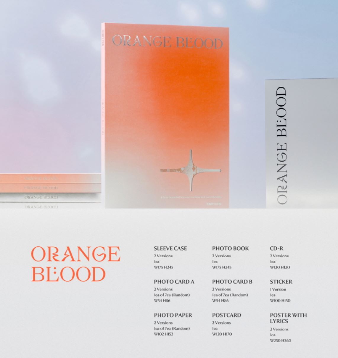 ENHYPEN - ORANGE BLOOD (5TH MINI ALBUM) STANDARD VER. Nolae Kpop