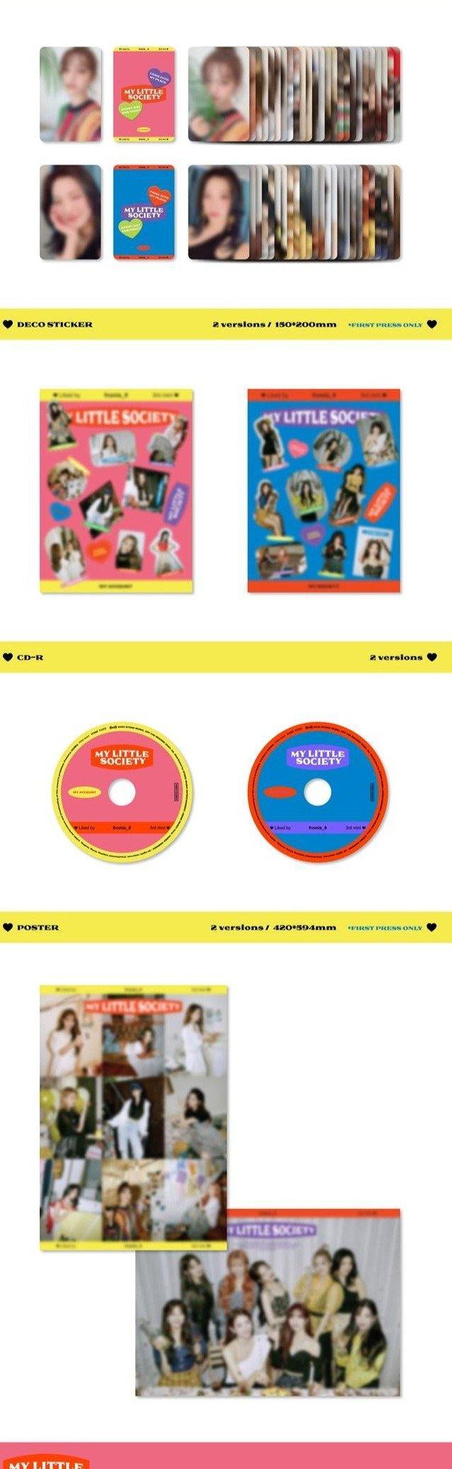 FROMIS_9 - 3rd Mini [MY LITTLE SOCIETY] (My Society & My Account Ver.) - FROMIS 9