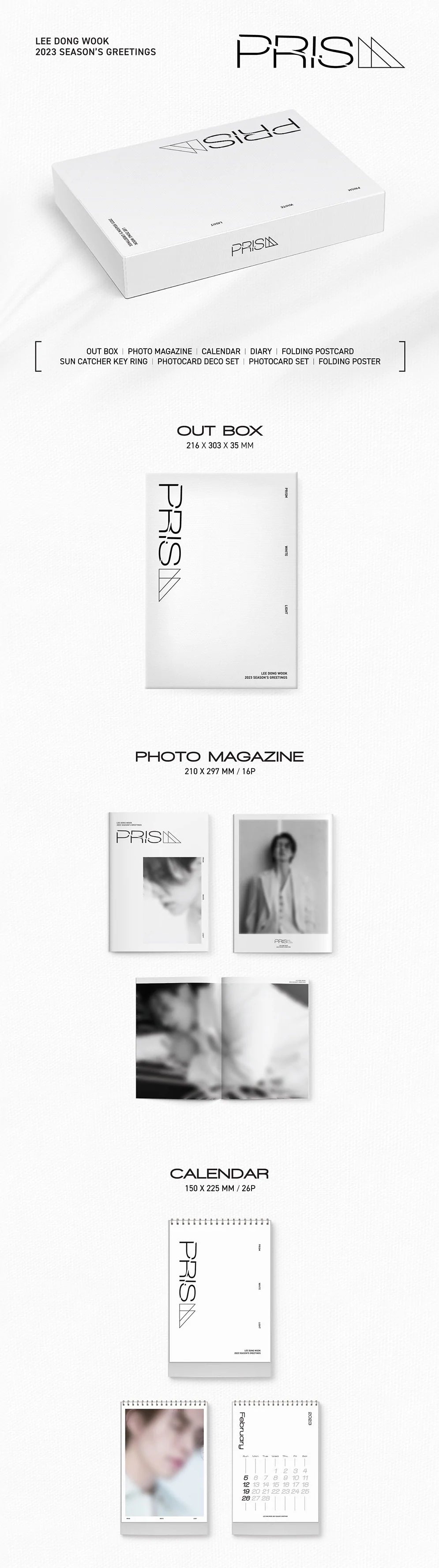 LEE DONG WOOK - 2023 SEASON'S GREETINGS "PRISM" Nolae Kpop