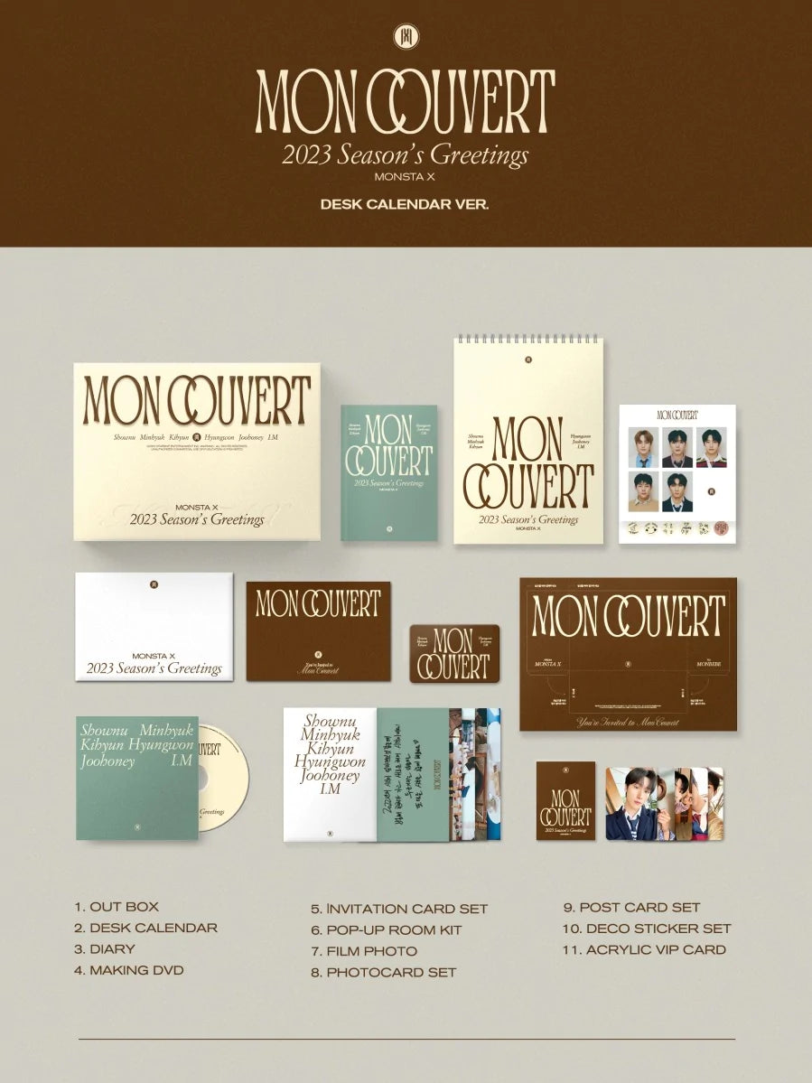 MONSTA X - 2023 SEASON'S GREETINGS "MON COUVERT" Nolae Kpop