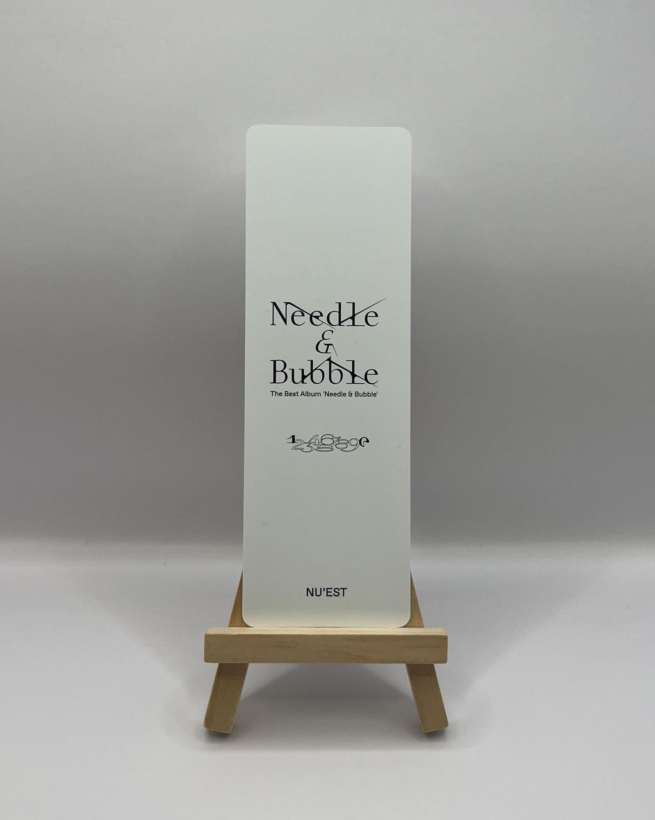 NU'EST - The Best Album [Needle & Bubble] - Synnara Bookmark Nolae Kpop