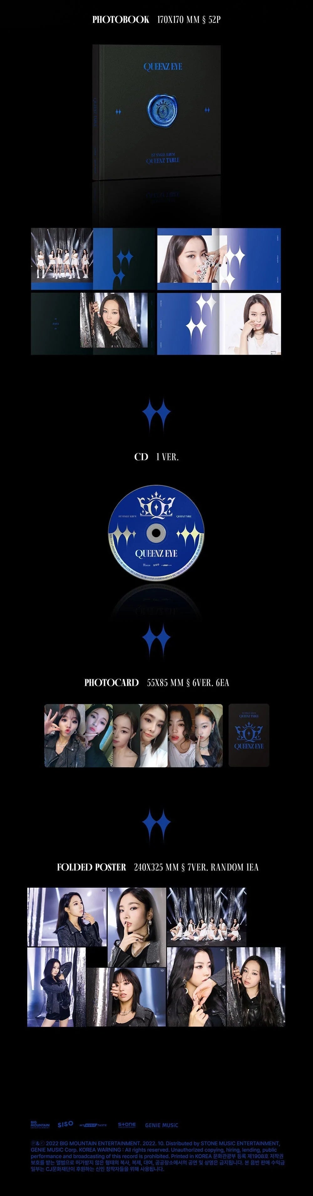 QUEENZ EYE - QUEENZ TABLE (1ST SINGLE ALBUM) Nolae Kpop