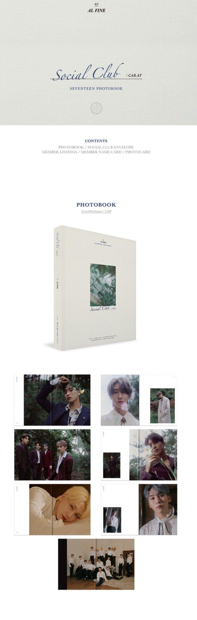 Seventeen-Photobook 'Social Club :Carat' + Weverse Gift Nolae Kpop