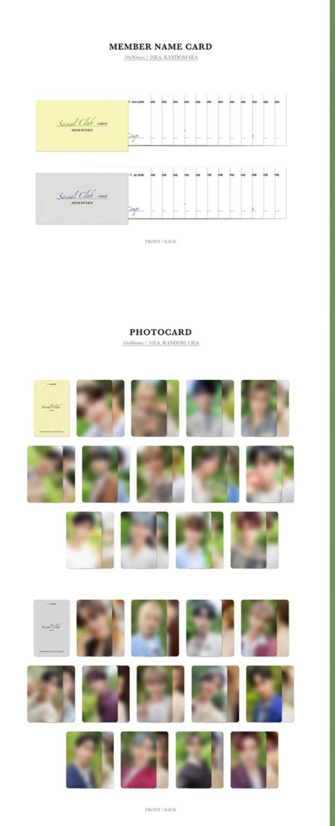 Seventeen-Photobook 'Social Club :Carat' + Weverse Gift Nolae Kpop