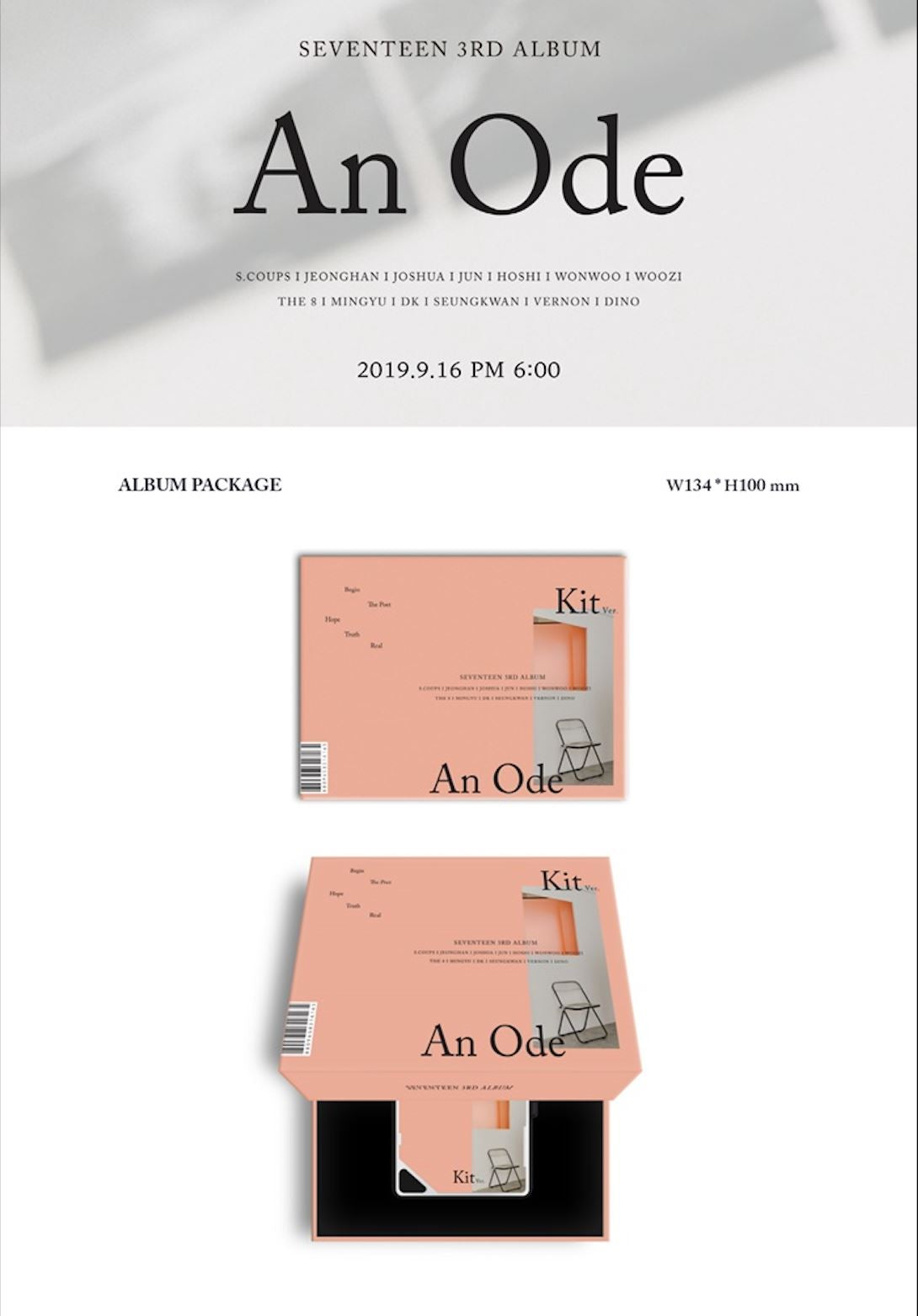 SEVENTEEN - VOL.3 [AN ODE] (KIT ALBUM)