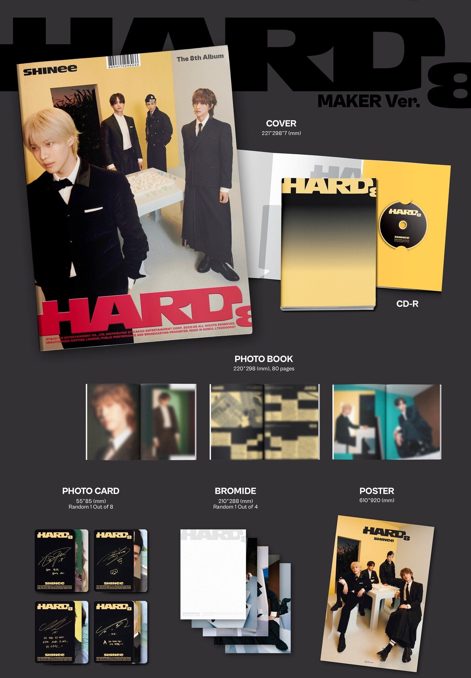 SHINee - HARD (Photobook Ver.) Nolae Kpop