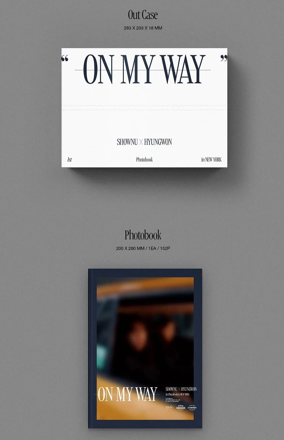 SHOWNU X HYUNGWON - ON MY WAY (1ST PHOTOBOOK IN NEWYORK) Nolae Kpop