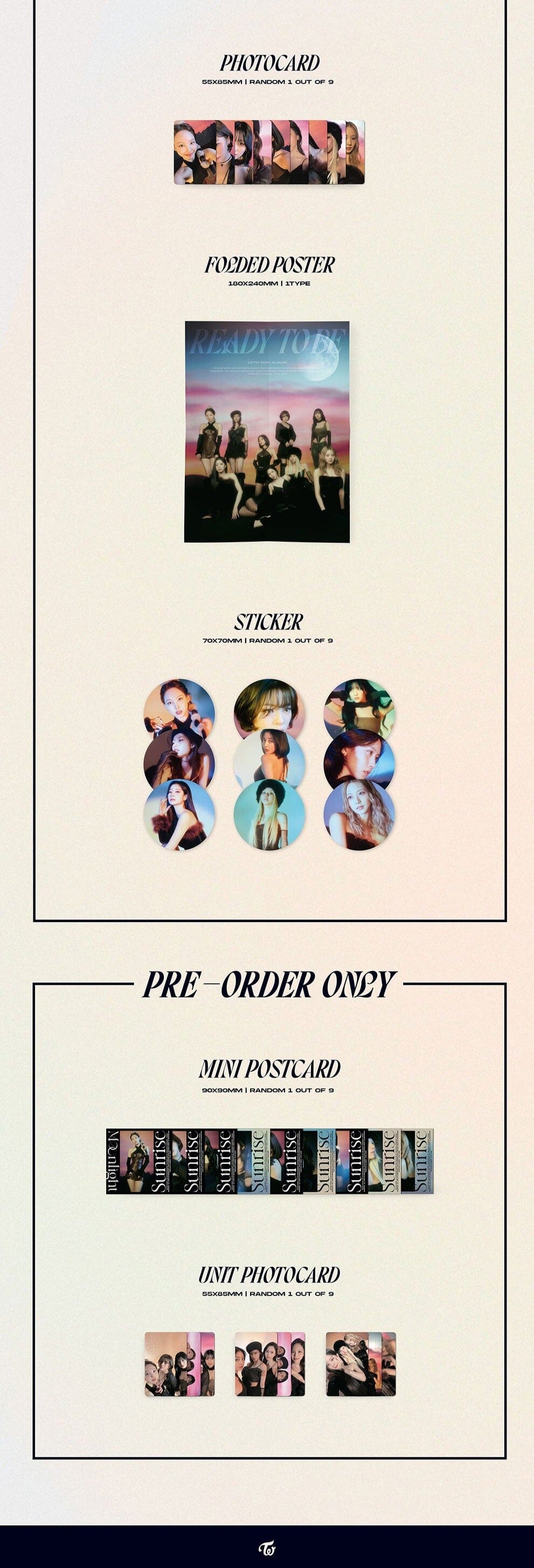 TWICE - READY TO BE (12TH MINI ALBUM) DIGIPACK VER. Nolae Kpop