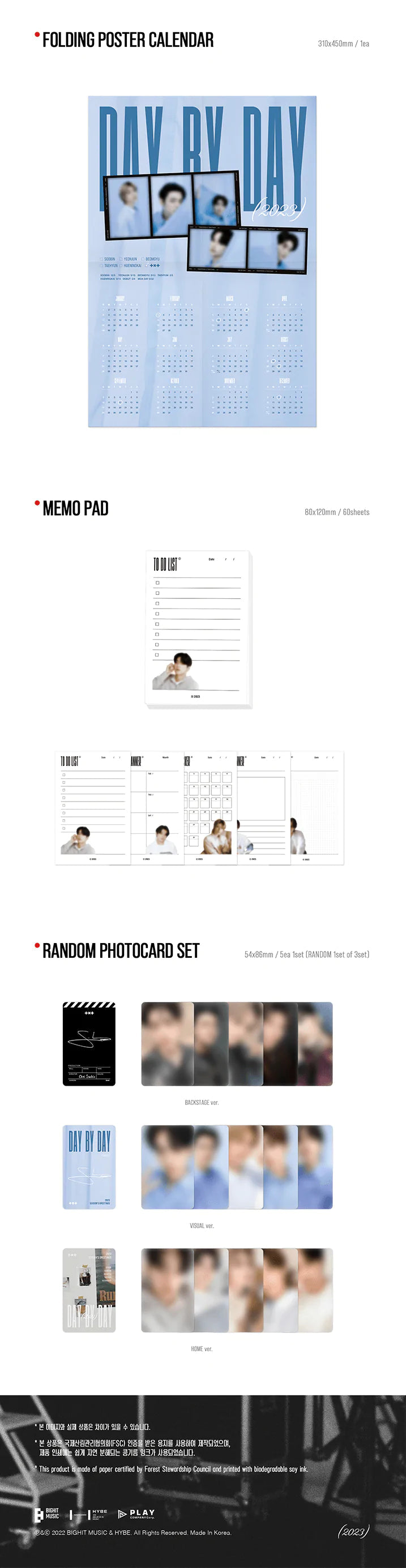 TXT - 2023 SEASON'S GREETINGS "DAY BY DAY" Nolae Kpop