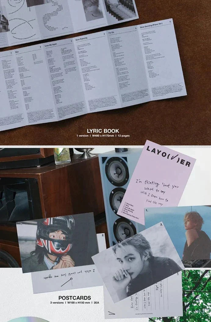 V (BTS) - LAYO(V)ER (1ST SOLO ALBUM) SET + Weverse Gift Nolae Kpop