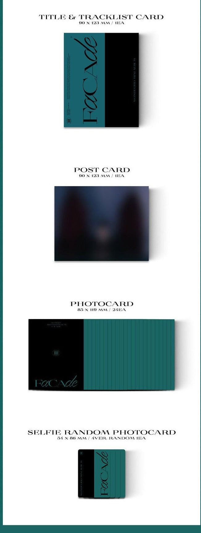 WONHO Mini Album Vol. 3 - FACADE (Kit Album) Nolae Kpop